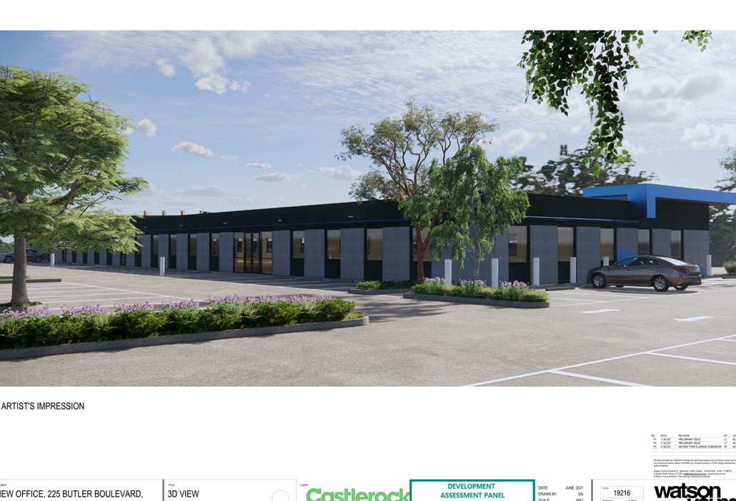 A building with trees and a car parked in front of it

Description automatically generated