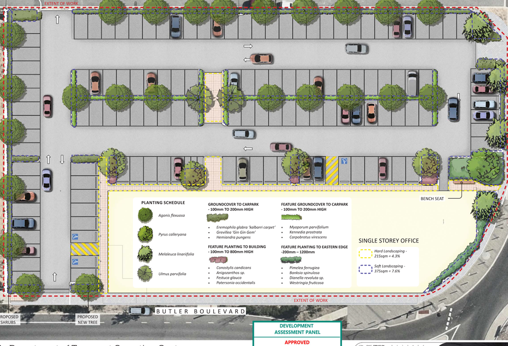A map of a parking lot

Description automatically generated