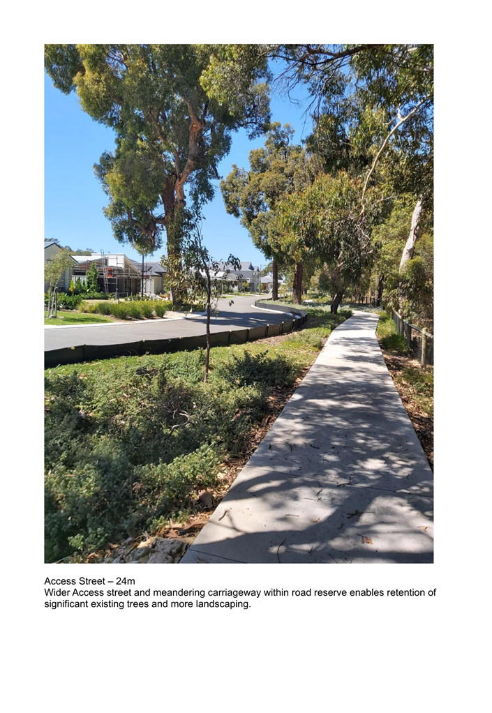 A sidewalk with trees and bushes

Description automatically generated