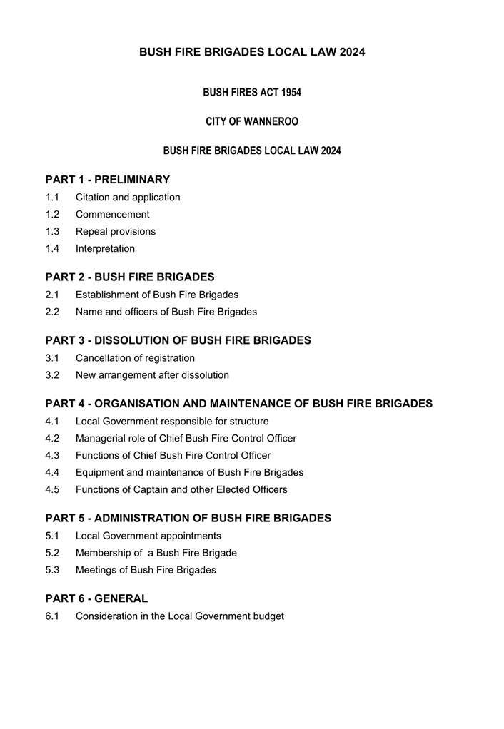 A list of fire brigade

Description automatically generated