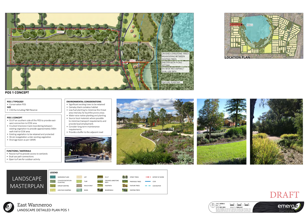 A collage of a landscape design

Description automatically generated