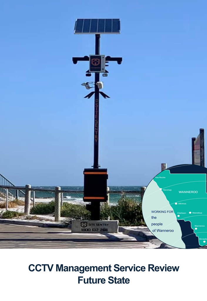 A camera on a pole

Description automatically generated