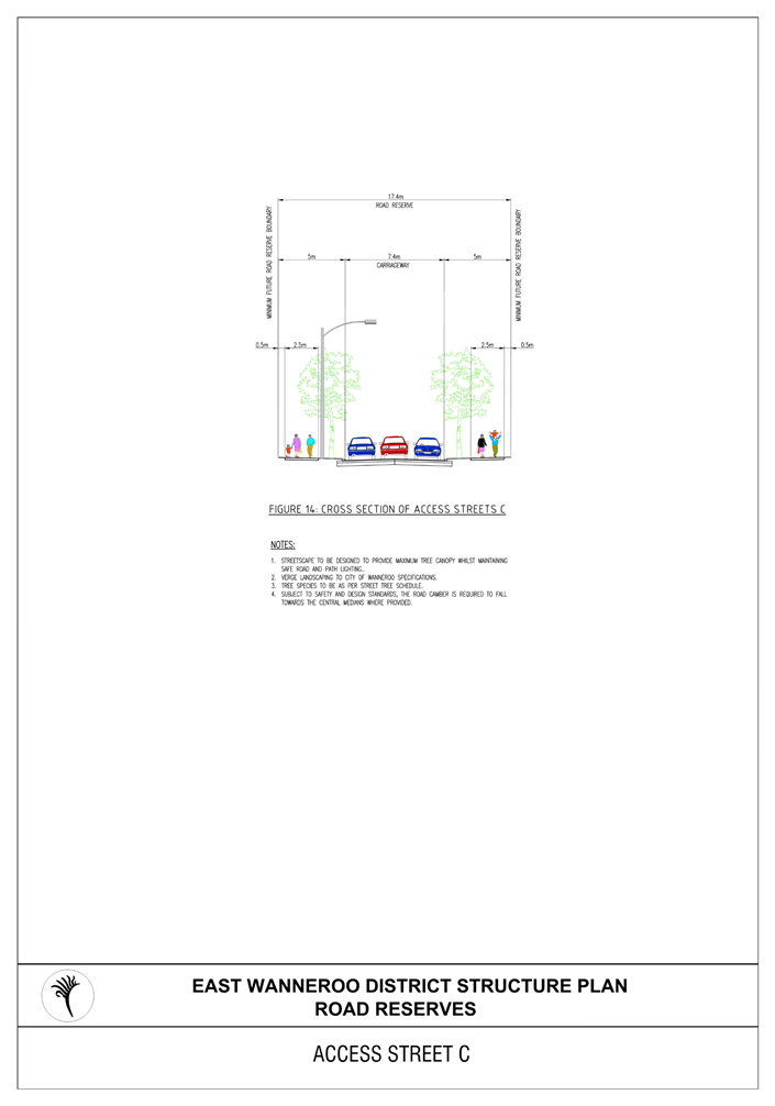 A drawing of a street with cars and trees

Description automatically generated
