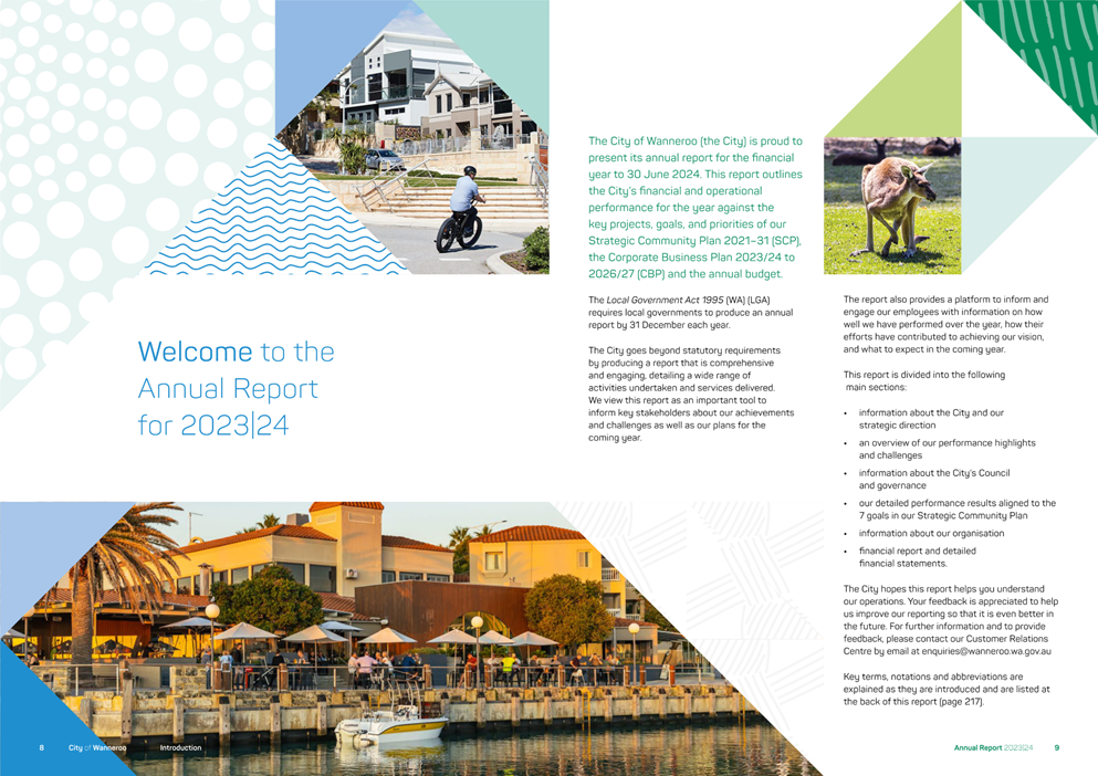 A brochure with a person riding a bicycle

Description automatically generated