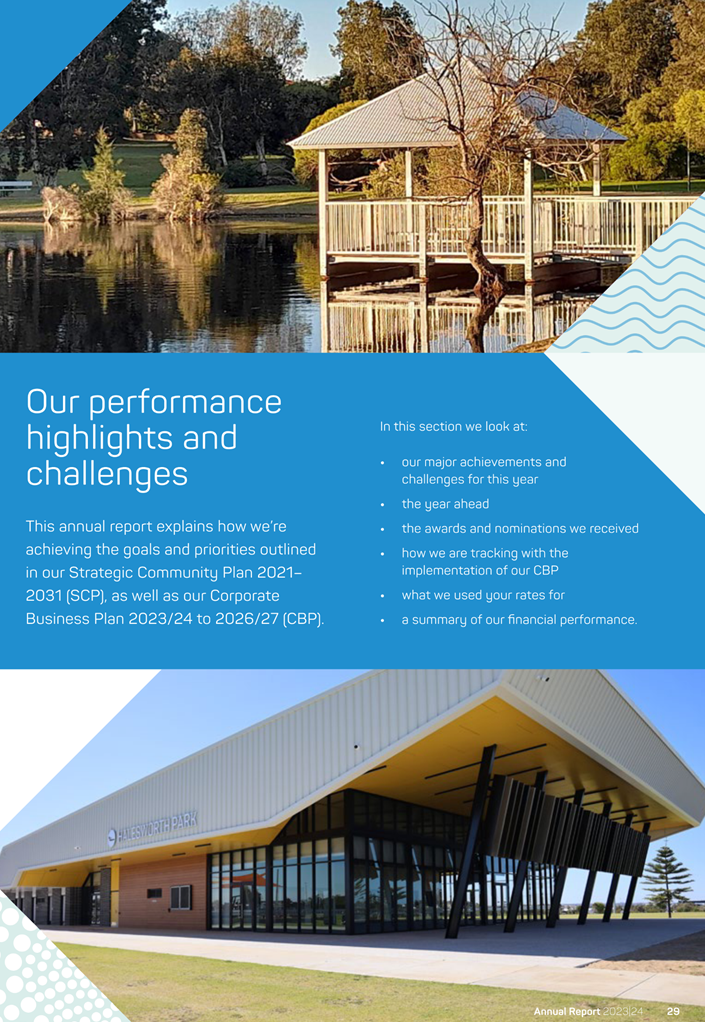 A brochure of a building and a lake

Description automatically generated