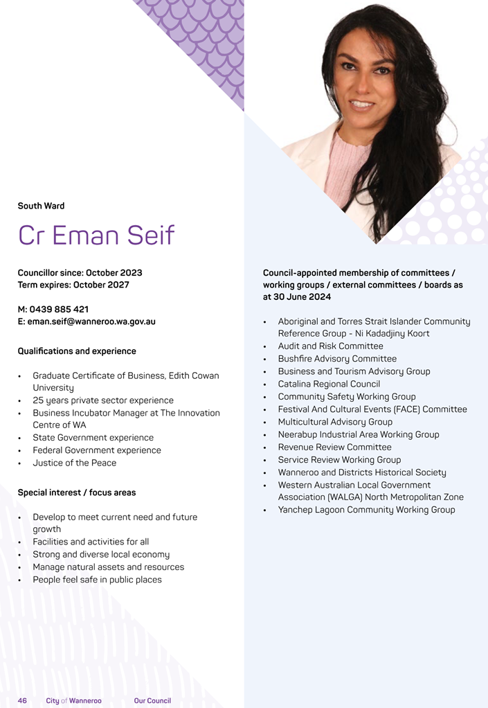 A person with long hair and a purple and white background

Description automatically generated