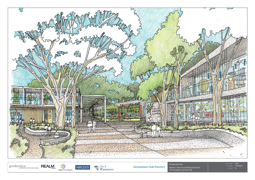 A drawing of a courtyard with trees and buildings

AI-generated content may be incorrect.